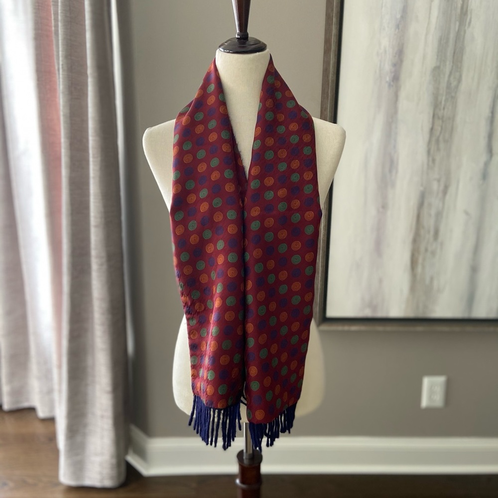 Paul Stuart Reversible Cashmere/Silk Scarf